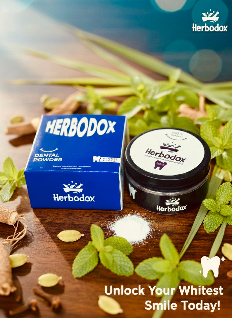 HERBODOX DENTAL POWDER - WITH MONEY BACK GAURENTEED